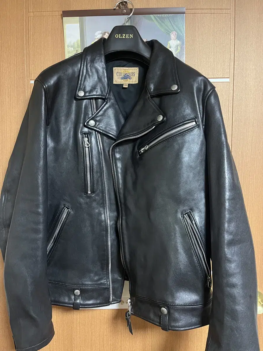 Cidu Leather 라이더 자켓