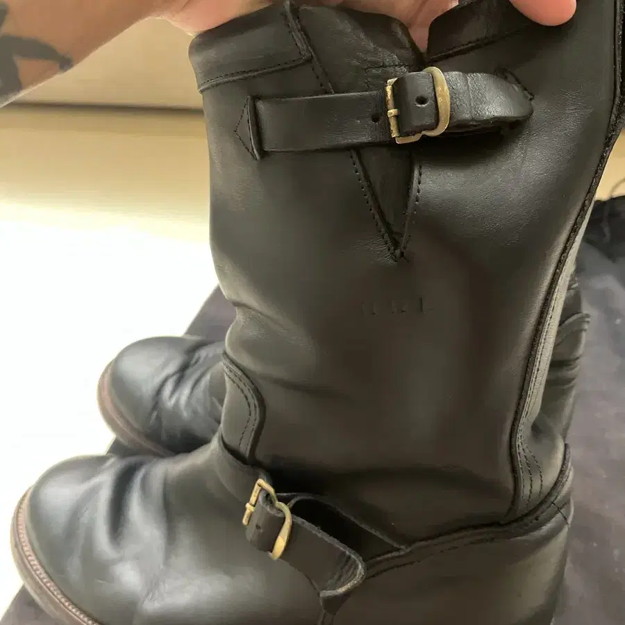 RRL JULIEN ENGINEERS BOOTS