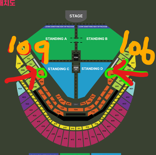 정가양도 찰리푸스/테이블 지정석 / T13, 109, 106 연석