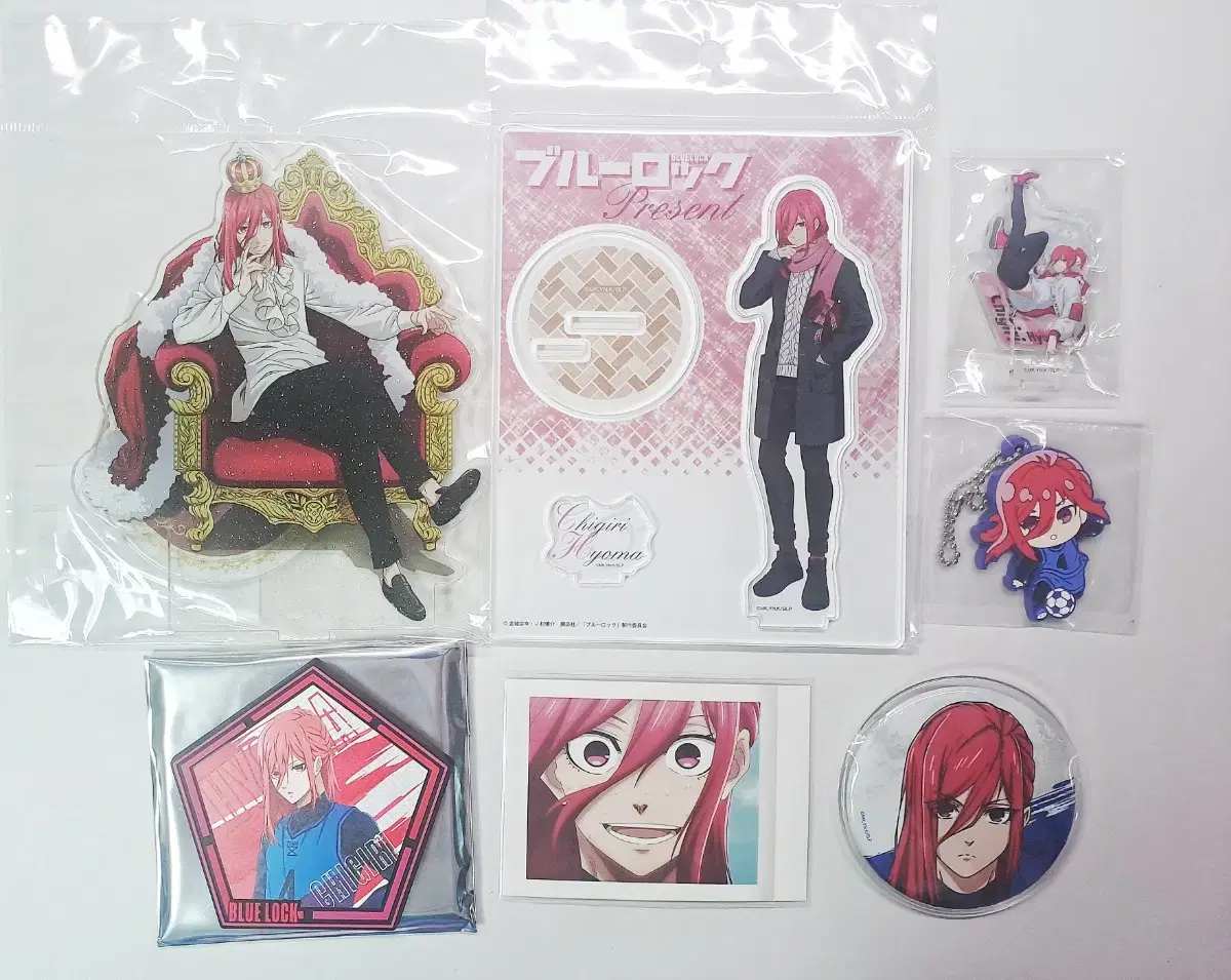 BLUELOCK Chigiri Acrylic Stand Pasha Badge Rubber Strap etc. in bulk