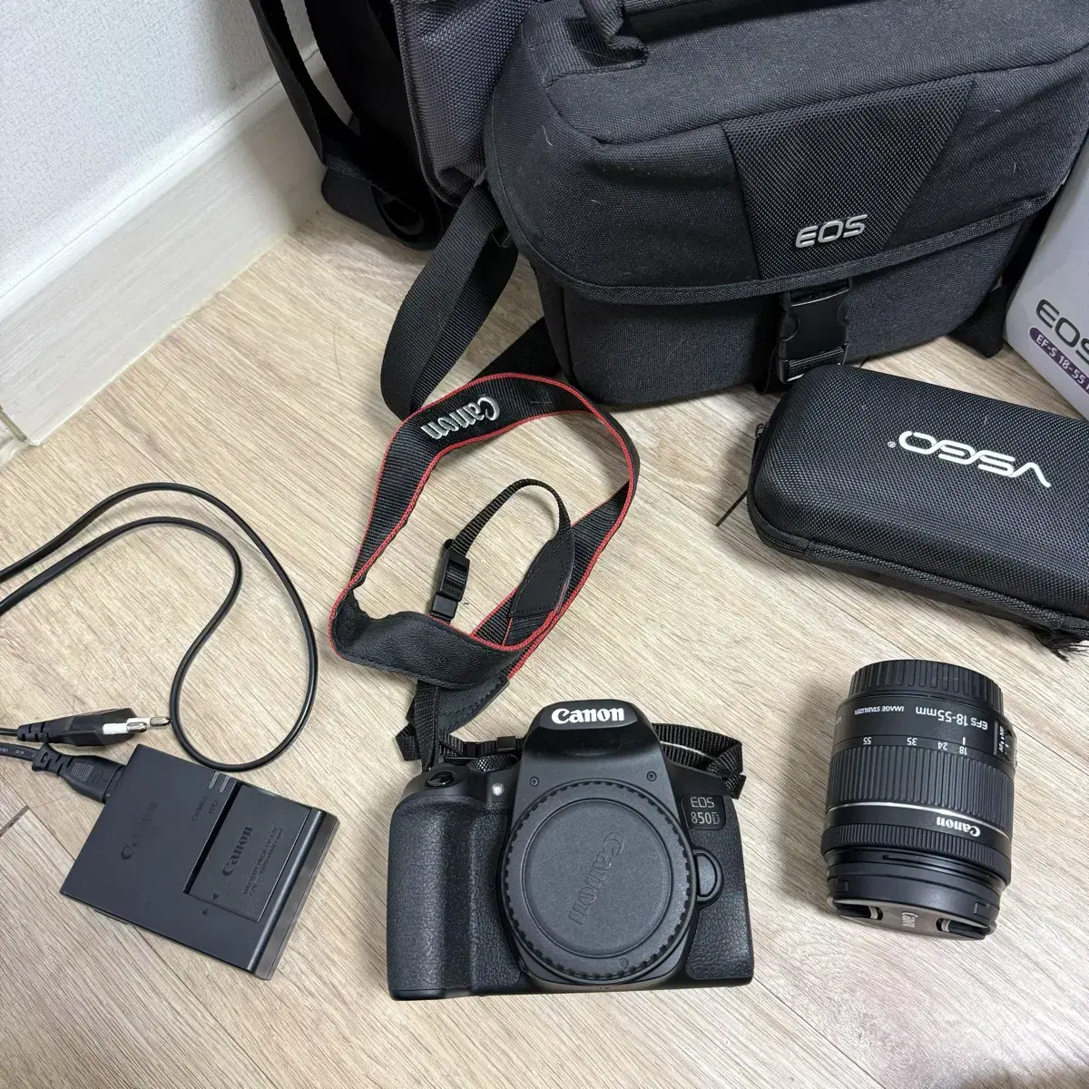 캐논 EOS 850D풀박스+맨프로토 맨하탄 카메라 가방