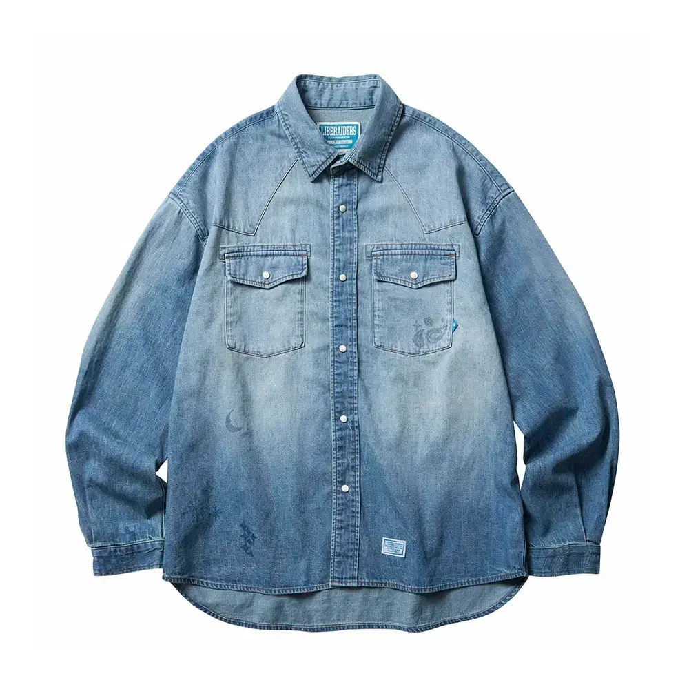 [L] 리버레이더스 데님셔츠 Vintage wash denim shirt