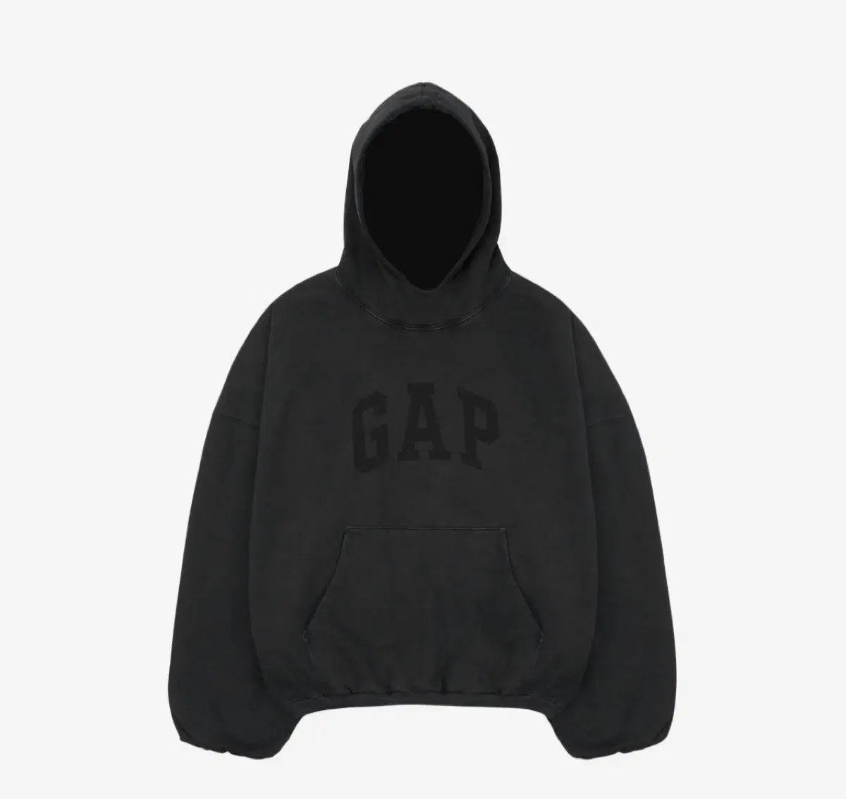 [XL] e.ji Gap Balenciaga Dove Hoodie Washed Black