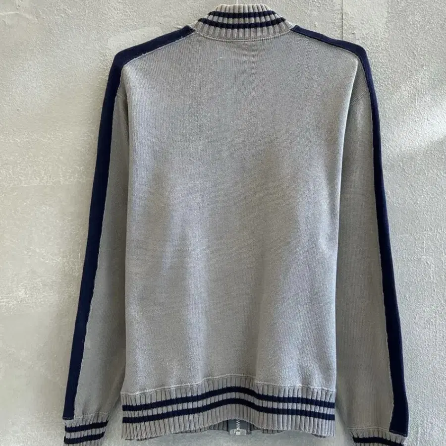 Beams knit zip-up