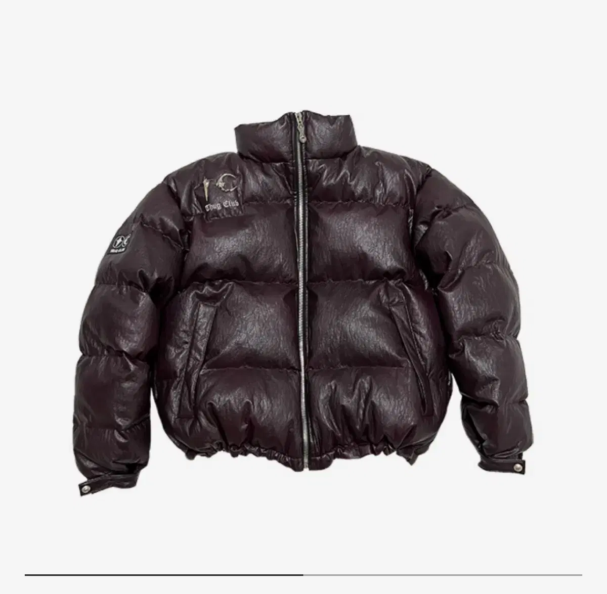 Fugclub Leather Puffer Jacket