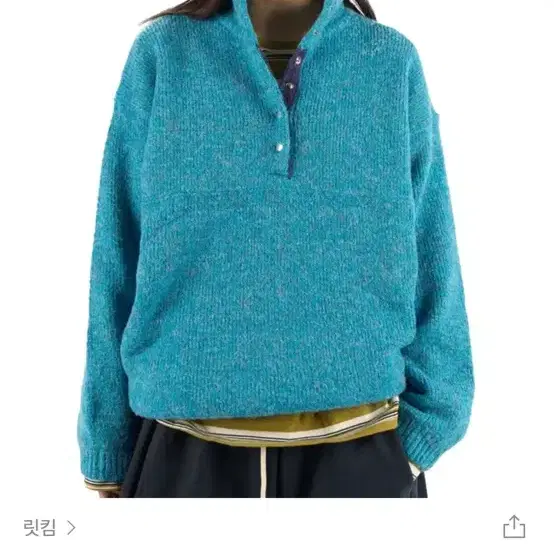 릿킴reetkim anorak 아노락 aqua blue