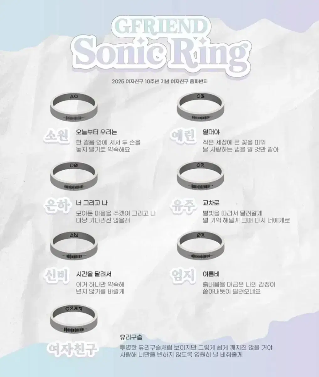 Gfriend sonic ring sell wts