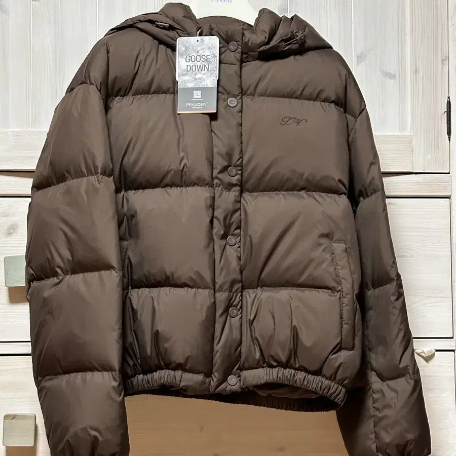 타낫 패딩 브라운 Muddy puffer jacket :)