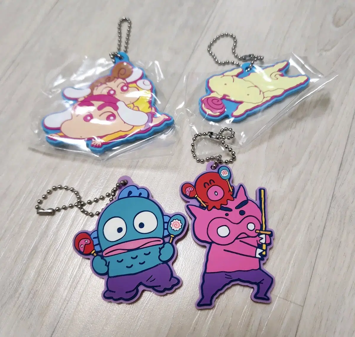 Changu San Rio Collaboration Rubber Strap Rubber Mascot keyring Gacha Han Gyo-dong Cinnamon Roll