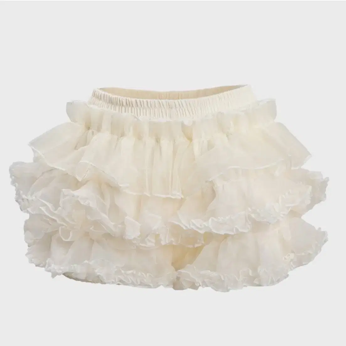 러프넥 TUTU PANTS SKIRT CREAM