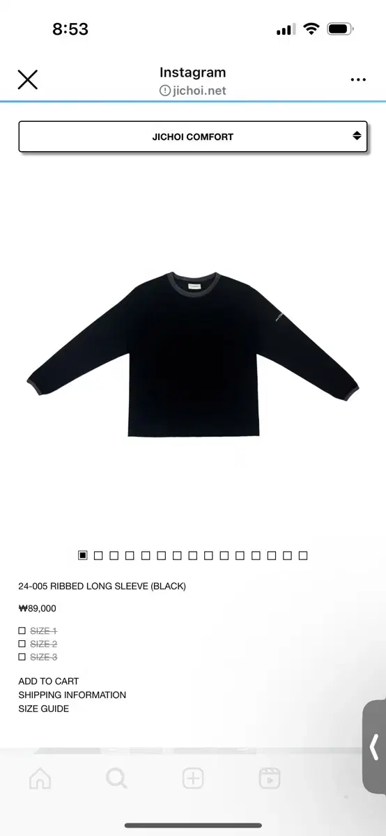 24-005 RIBBED LONG SLEEVE (BLACK) 지초이2