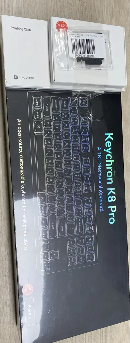 Keychron K8 Pro Retro 알루미늄 RGB 기계식