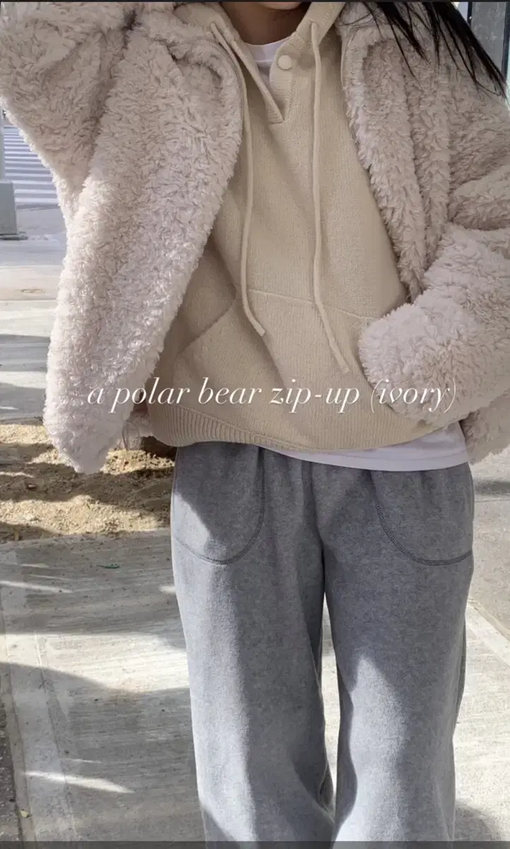 헤이그 a polar bear zip-up 폴라베어집업