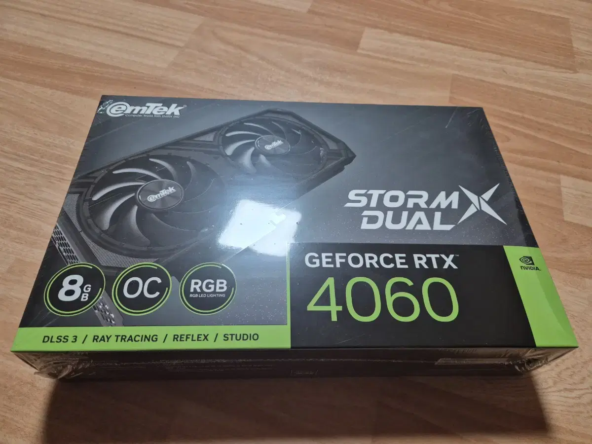 이엠텍 rtx 4060 storm x dual 미개봉 팝니다