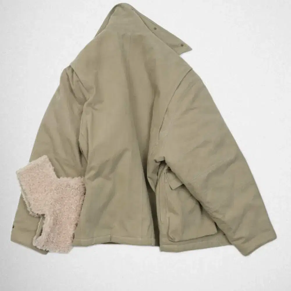 yiyae Shearling Work Coats Fade Green