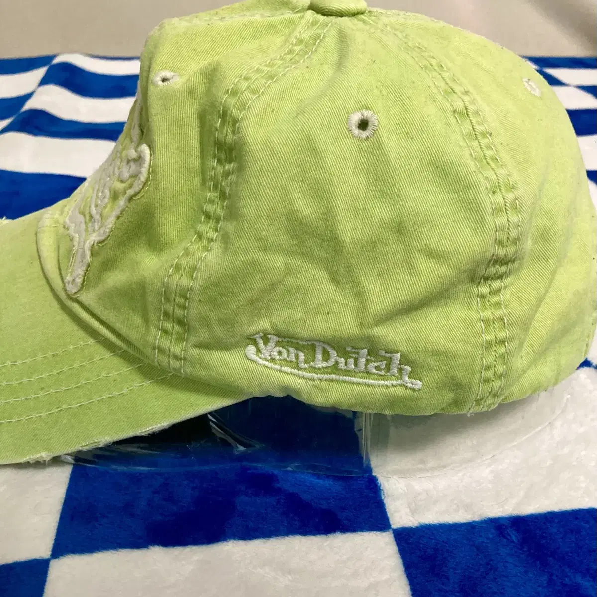 [볼캡] Vondutch 본더치 그런지 라임 야구 모자