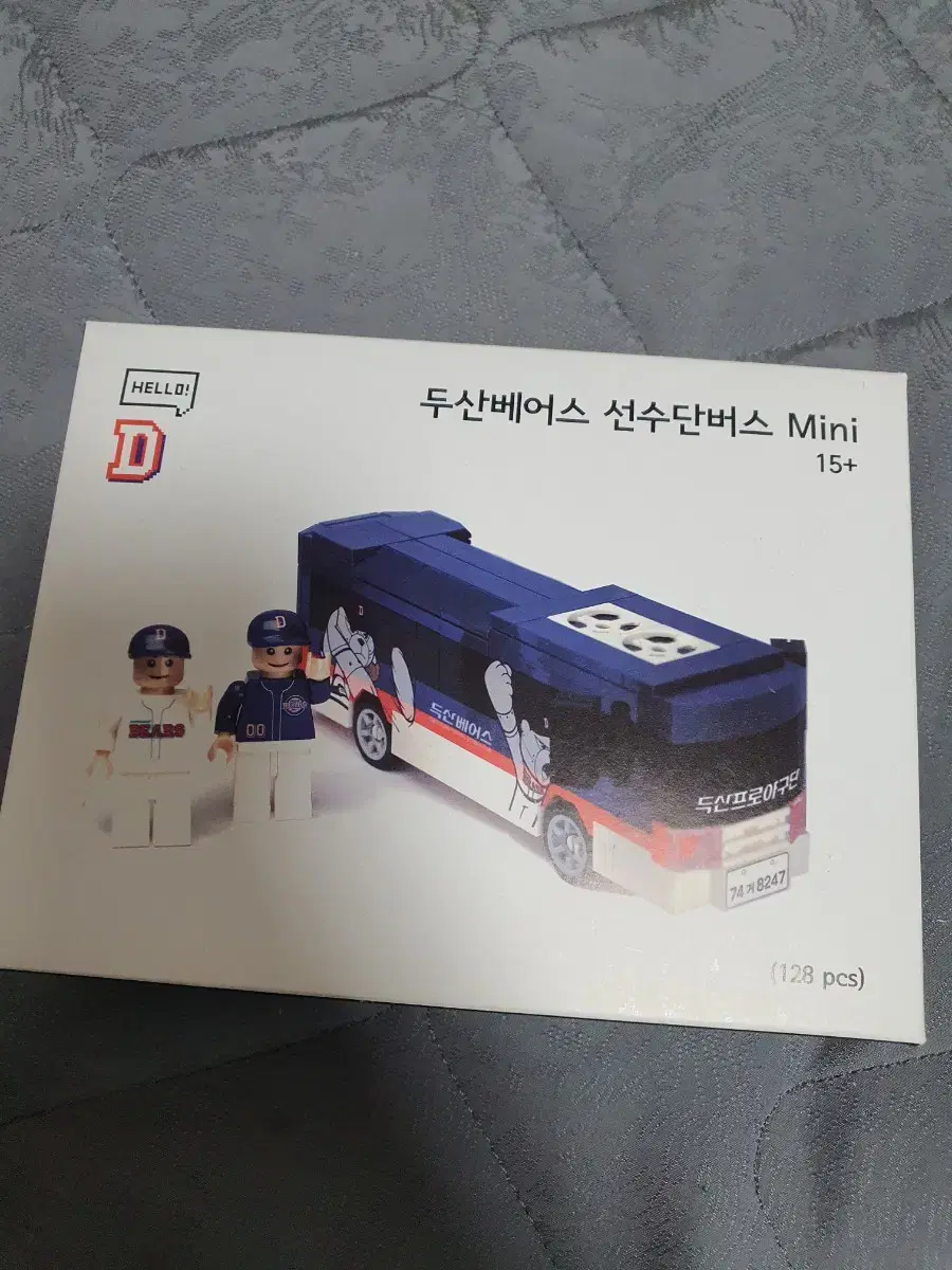 새상품-두산베어스 선수단버스 Mini 128pcs