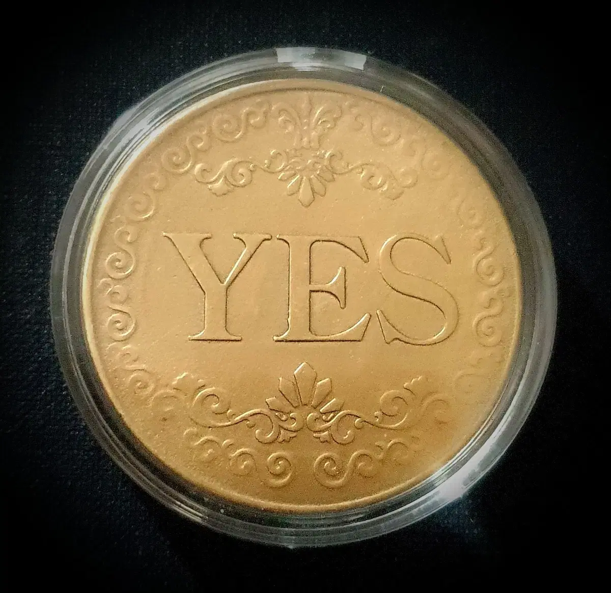 1 YES/NO Capsule Medal for deciding something you're comfortable with