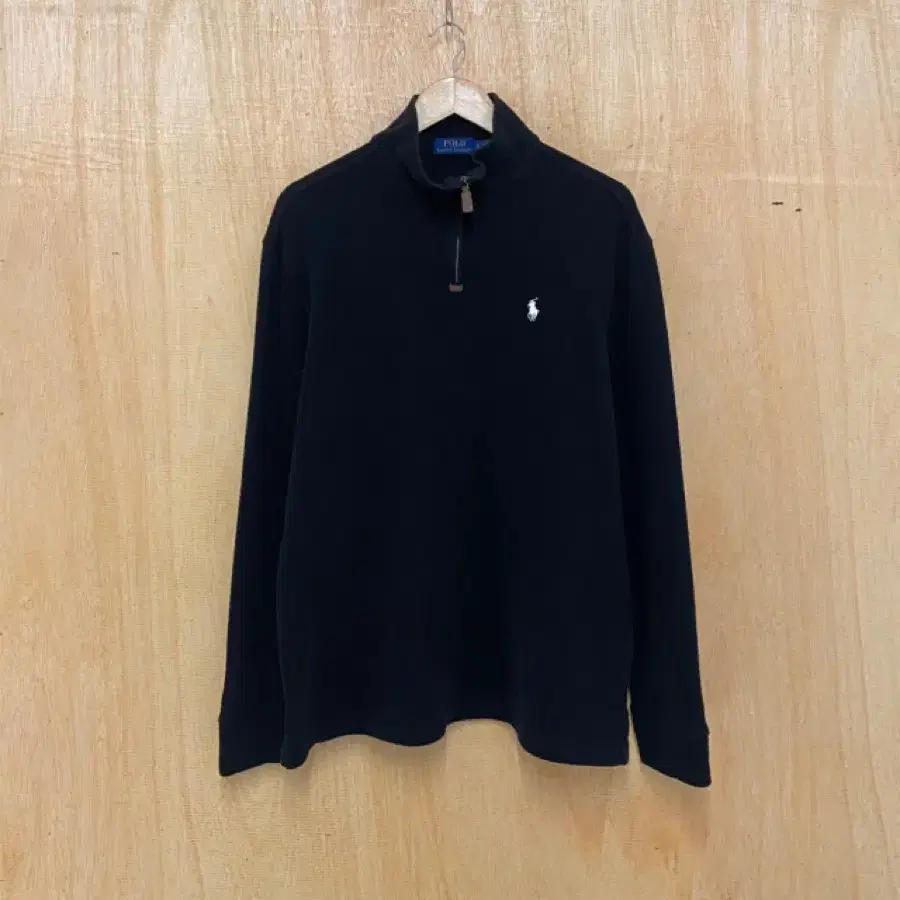 POLO ralph lauren half zip-up knit