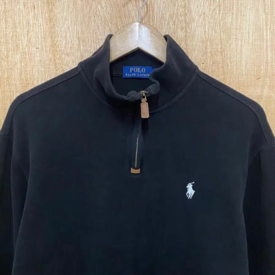 POLO ralph lauren half zip-up knit