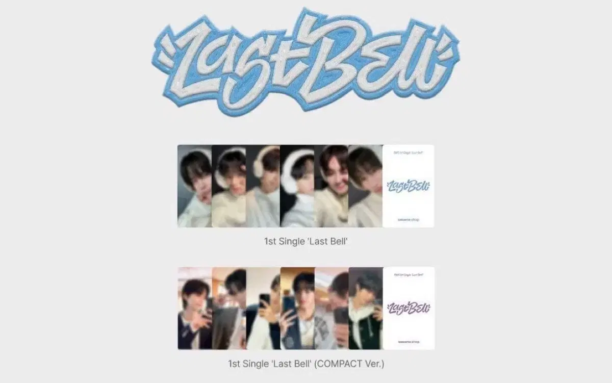 TWS Last Bell Comeback Live album 2 types of buncheol (regular + compact)