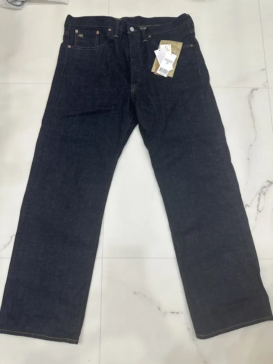 [36x32]Double L RRL Vintage 5-Pocket East West Savage Jeans