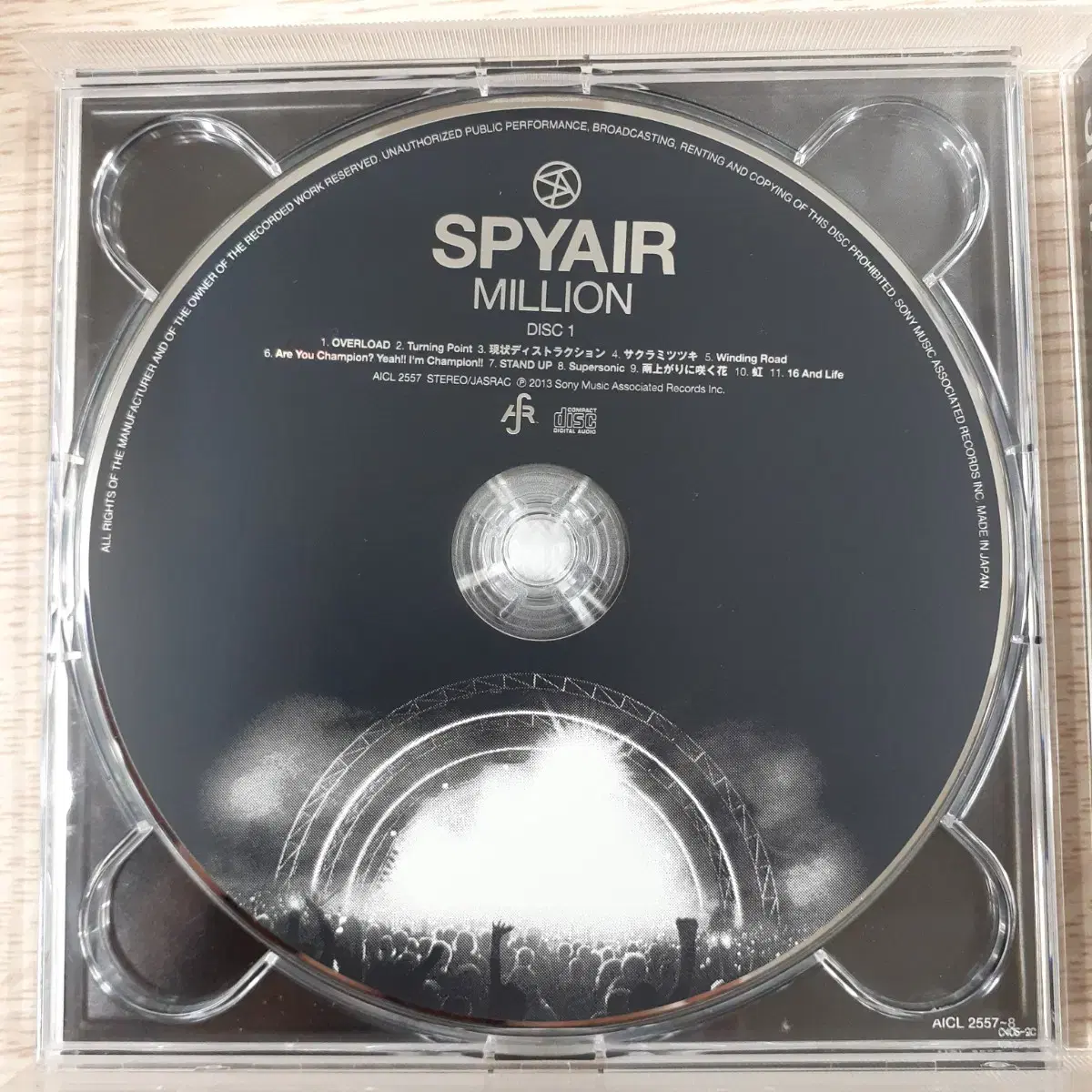 SPYAIR 스파이에어 MILLION CD+DVD 한정반 타입 A