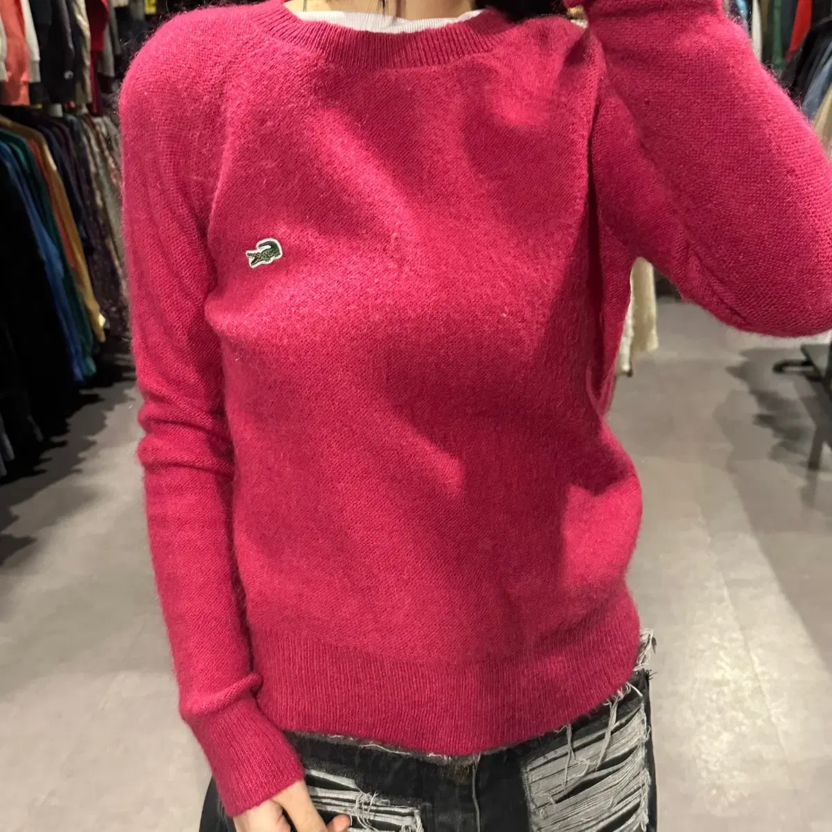 (136) LACOSTE 라코스테 가디건