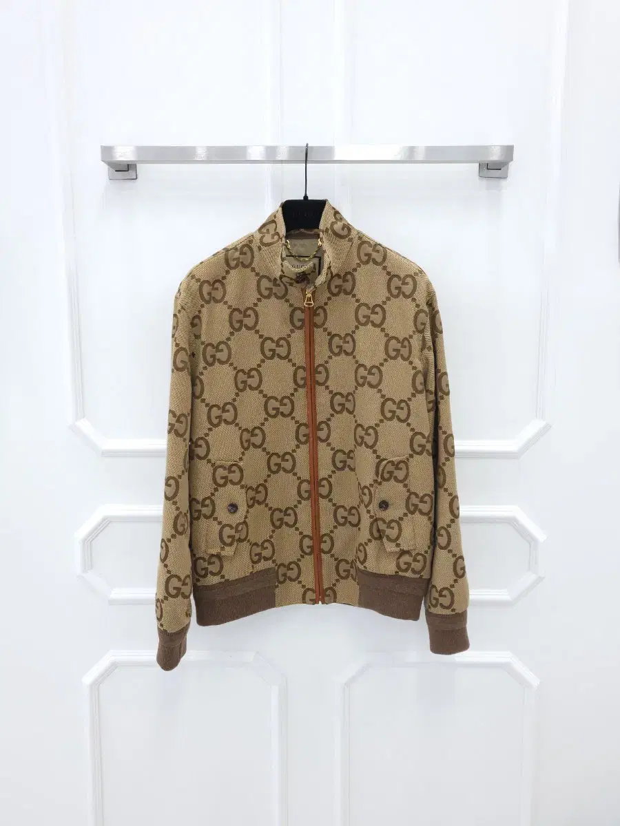 Gucci Jumbo GG Ebony Canvas Jacket 48