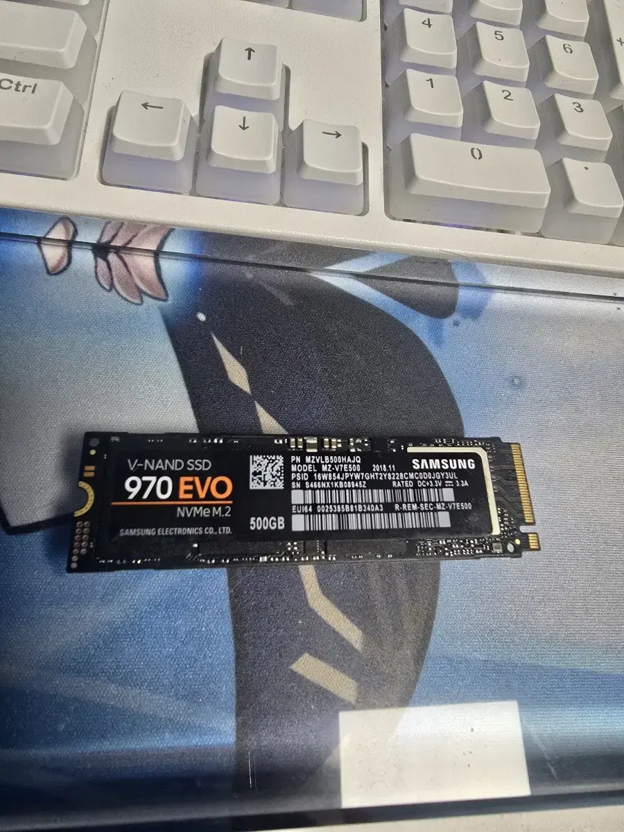 삼성 nvme ssd 970evo 500GB 팝니다