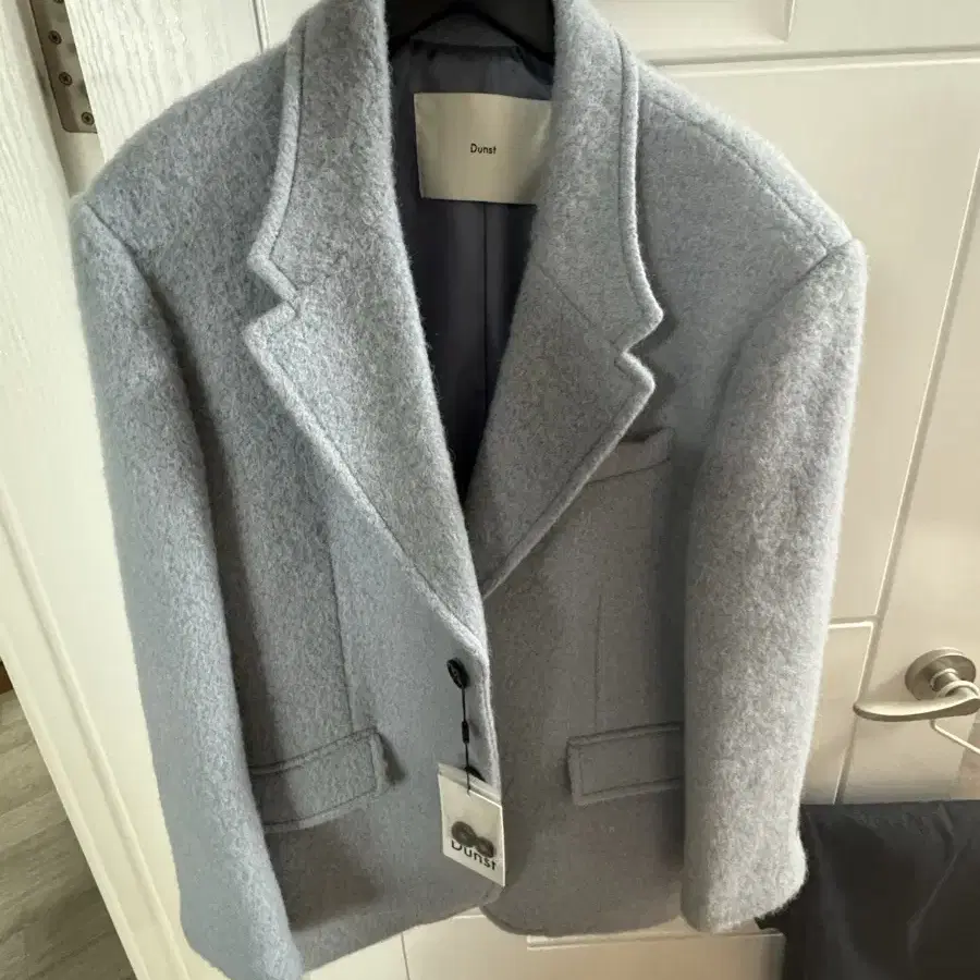 던스트 ALPACA BLAZER COAT GREYISH BLUE 새상품