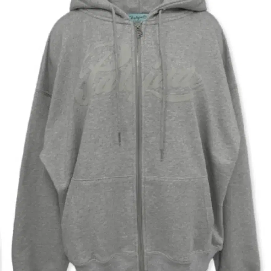 페일제이드 overfit hoodie zip-up grey