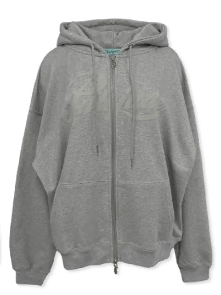 페일제이드 overfit hoodie zip-up grey