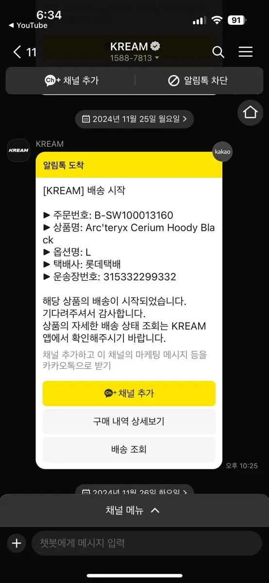 아크테릭스 세륨 L 새상품