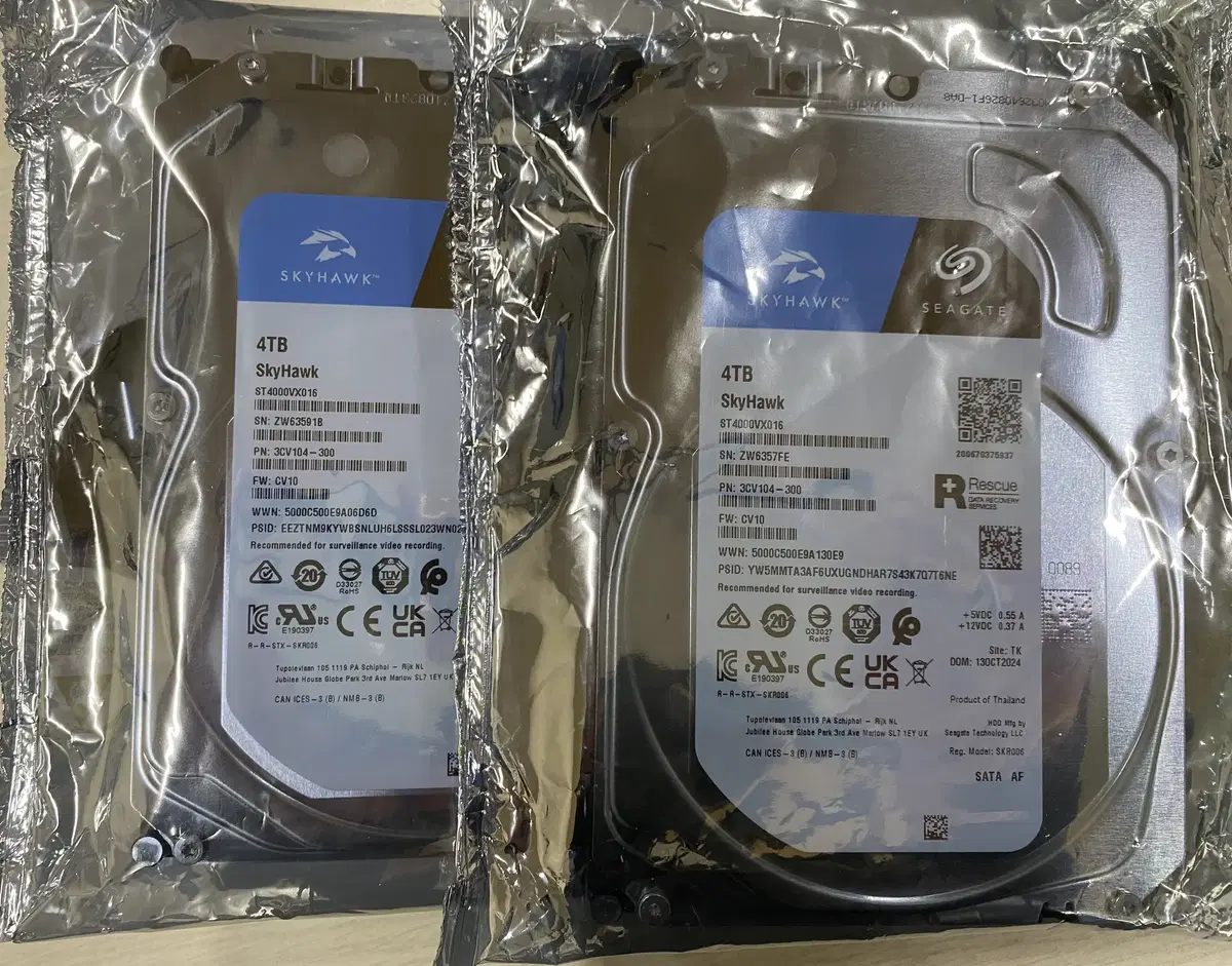 Seagate 4테라 CCTV 하드디스크 4TB HDD 미개봉 2개 일괄