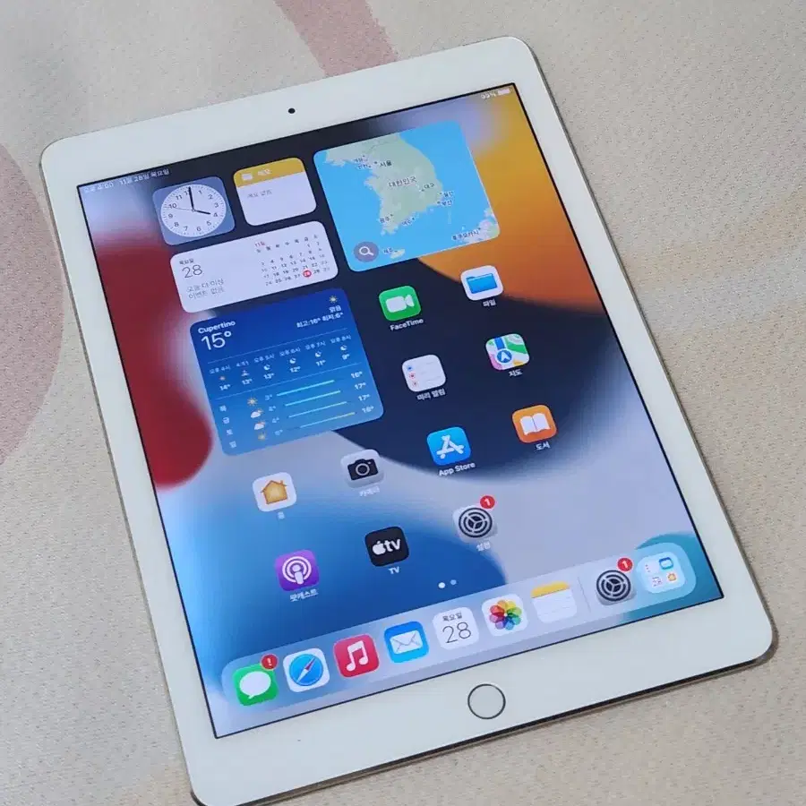 iPad Air2 GOLD 16G Cellular 배터리효율89%