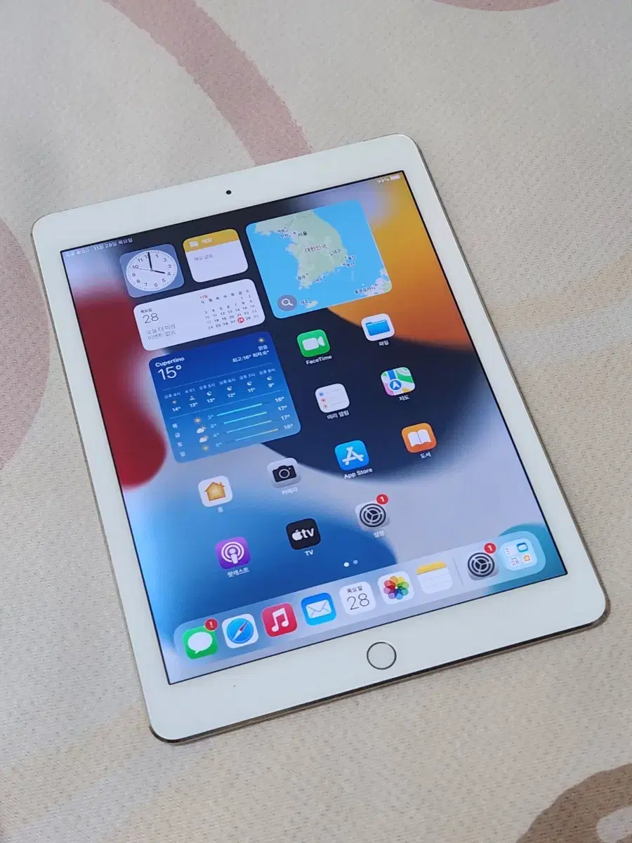 iPad Air2 GOLD 16G Cellular 배터리효율89%