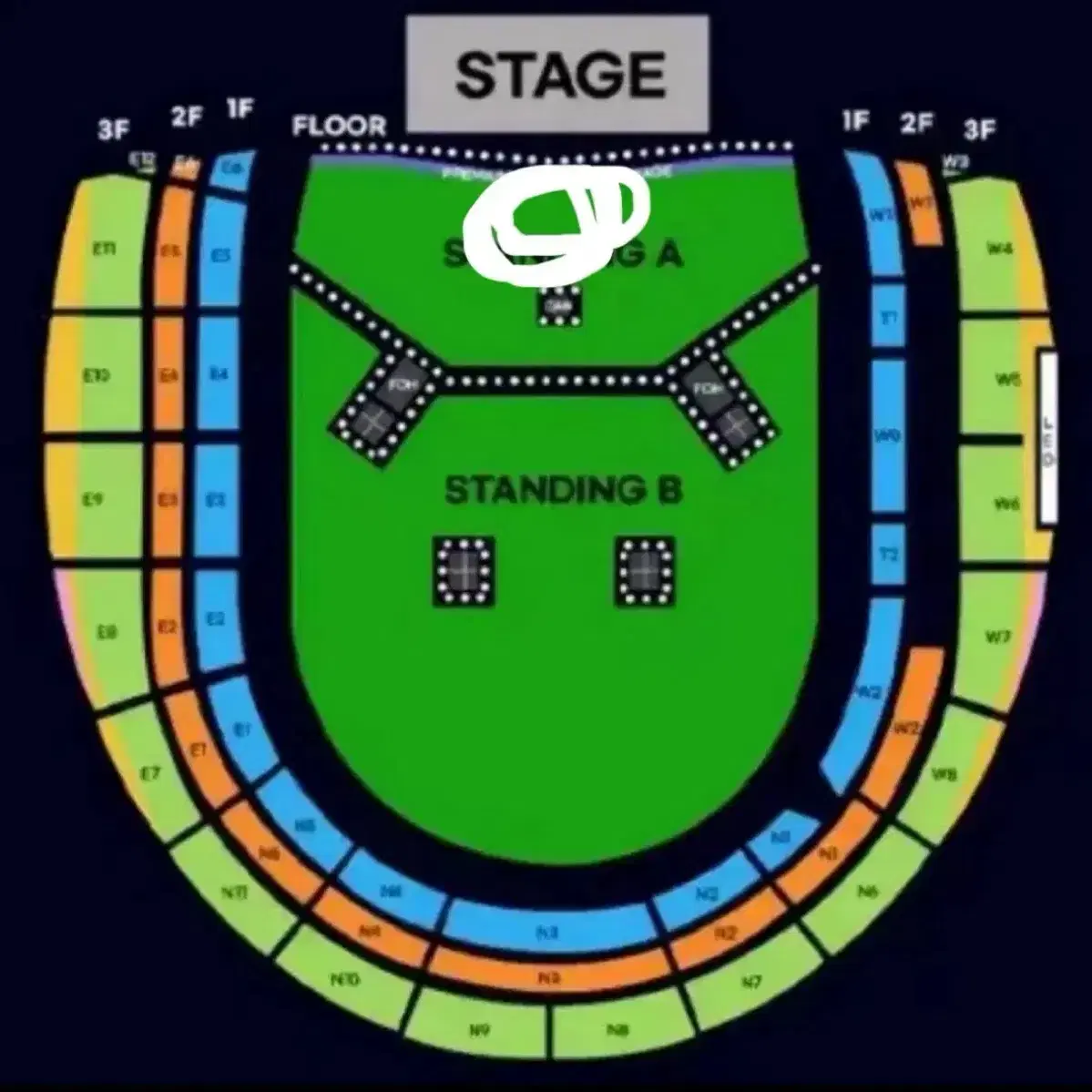 오아시스 내한 콘서트 스탠딩a 단석/연석 양도