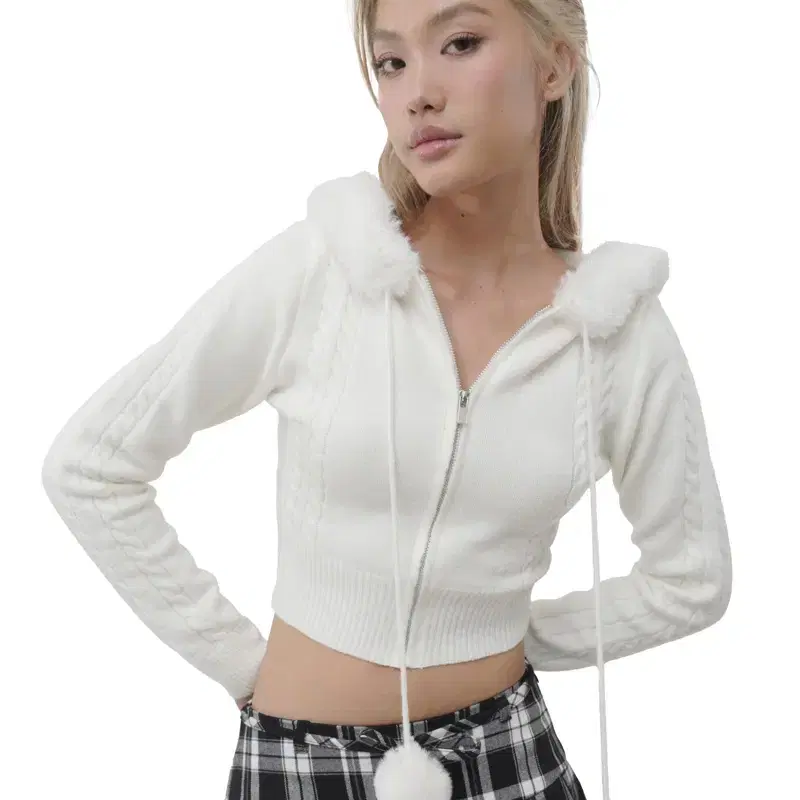 Coap 클리시어 sweet ball hood zip-up 후드집업