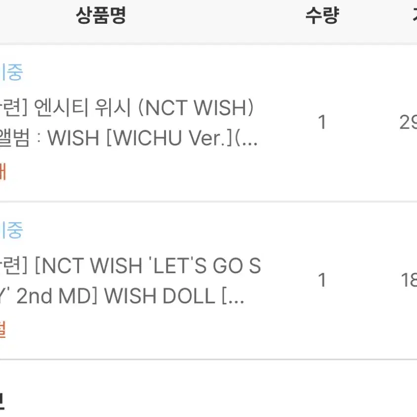 Nct wish 쿠리 + 윗츄 양도