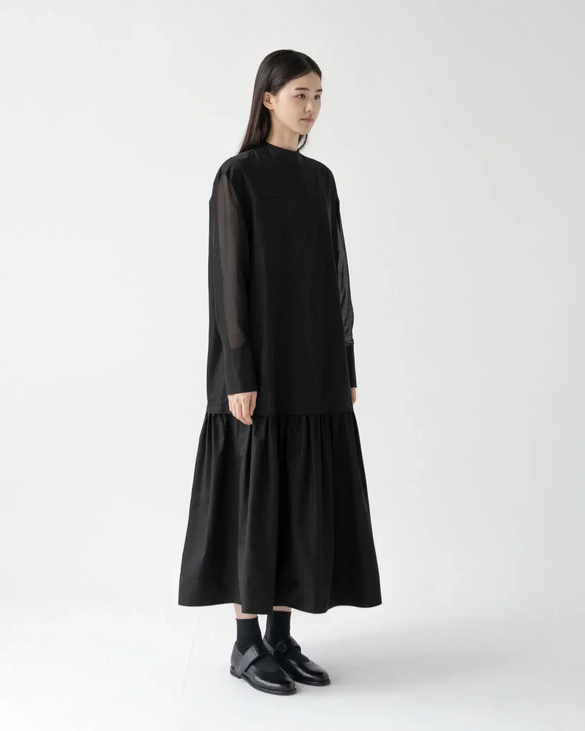 유노이아 원피스 Half Neck Feminine Dress 드레스