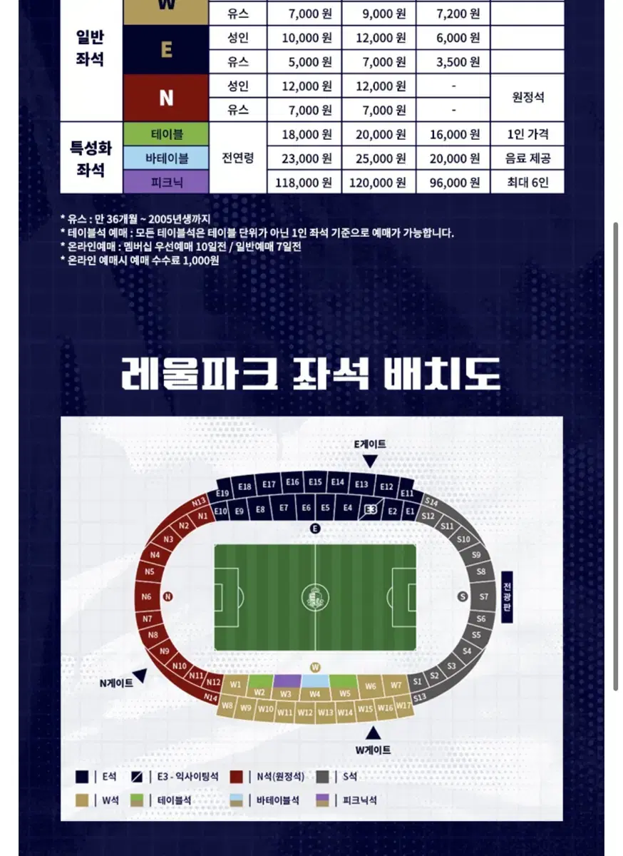 12/1 서울이랜드vs전북현대 E석 2연석 정가양도