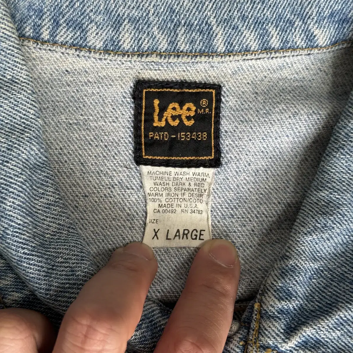 90s usa made Lee 데님 자켓 L size - [0070]