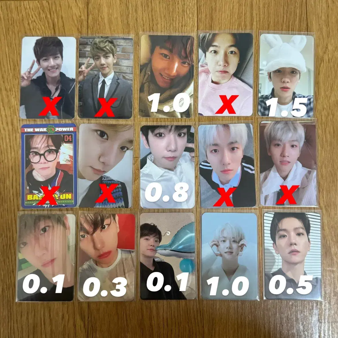 엑소 백현 포카 양도 판매 baekhyun poca pc sell