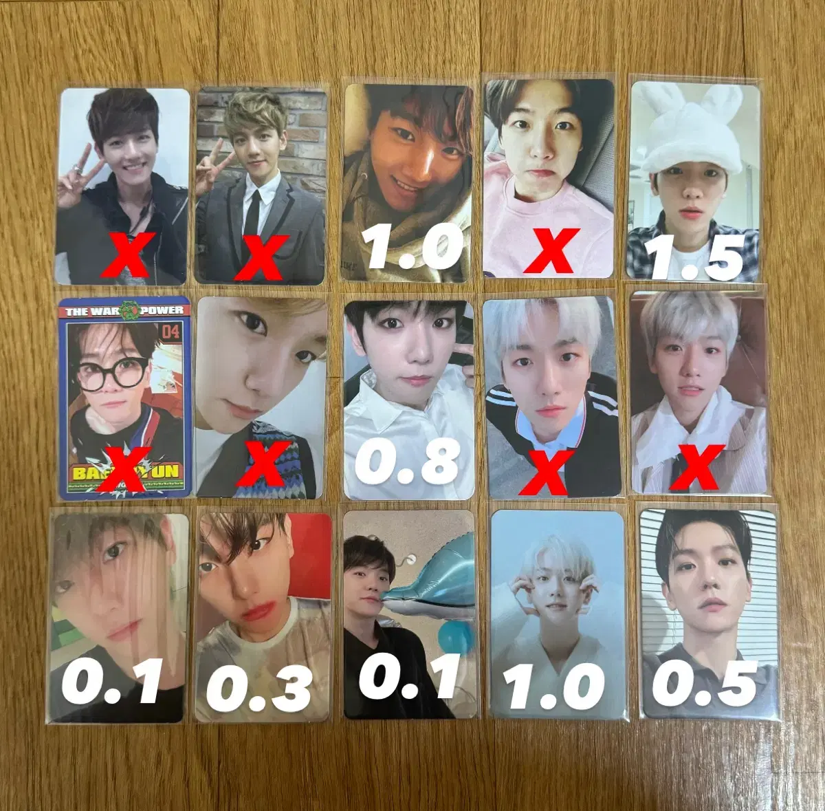 엑소 백현 포카 양도 판매 baekhyun poca pc sell