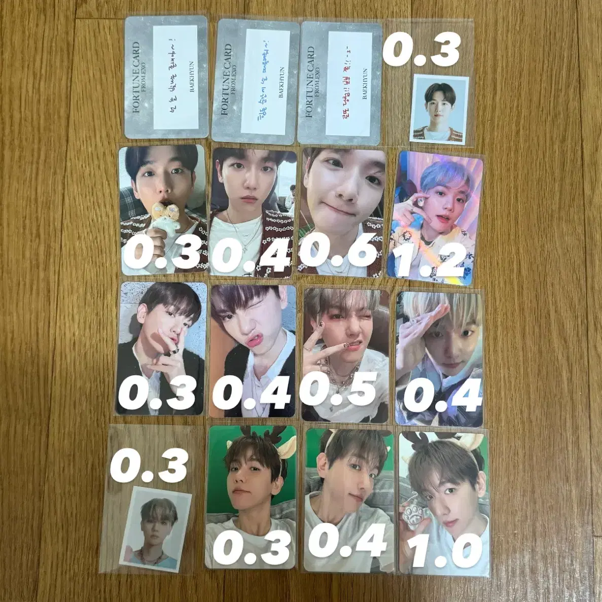 엑소 백현 포카 양도 판매 baekhyun poca pc sell