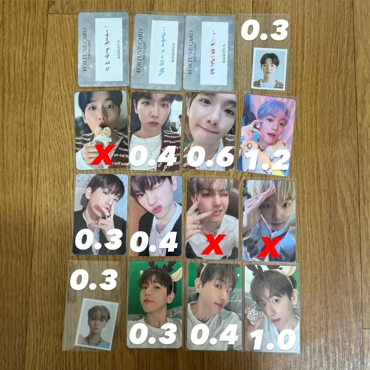 엑소 백현 포카 양도 판매 baekhyun poca pc sell