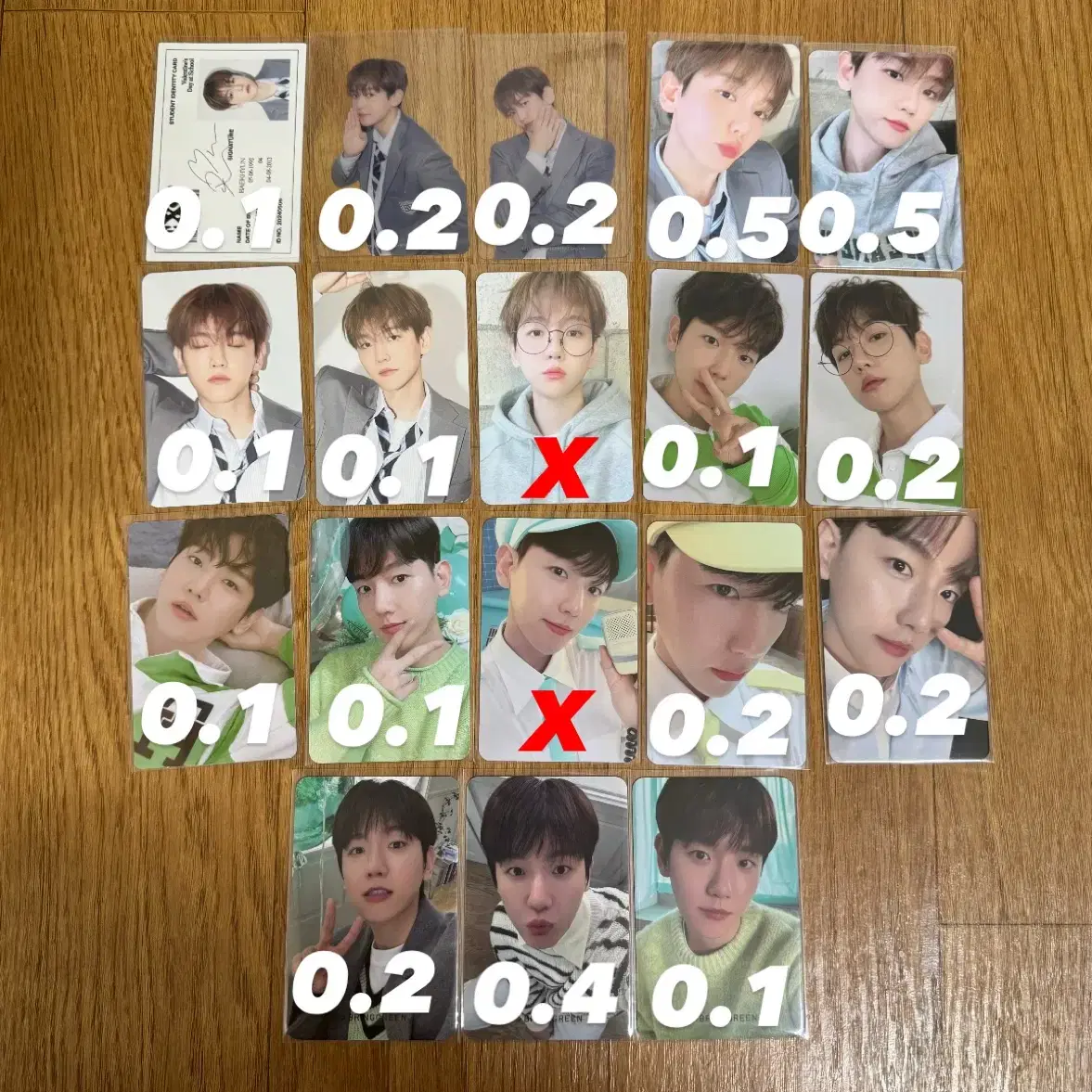 엑소 백현 포카 양도 판매 baekhyun poca pc sell