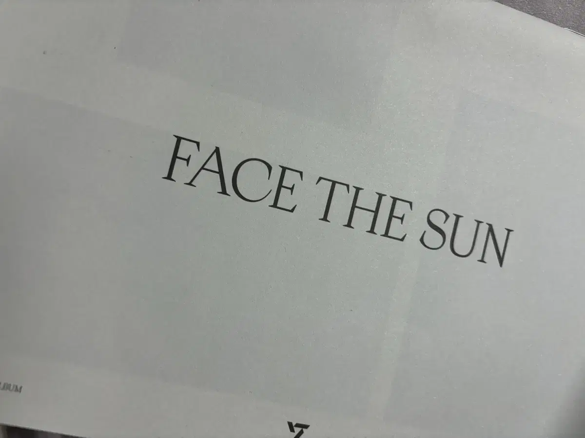 Face the sun 앨범