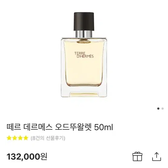 에르메스 향수 떼르 데르메스 EDT 50ml 새상품